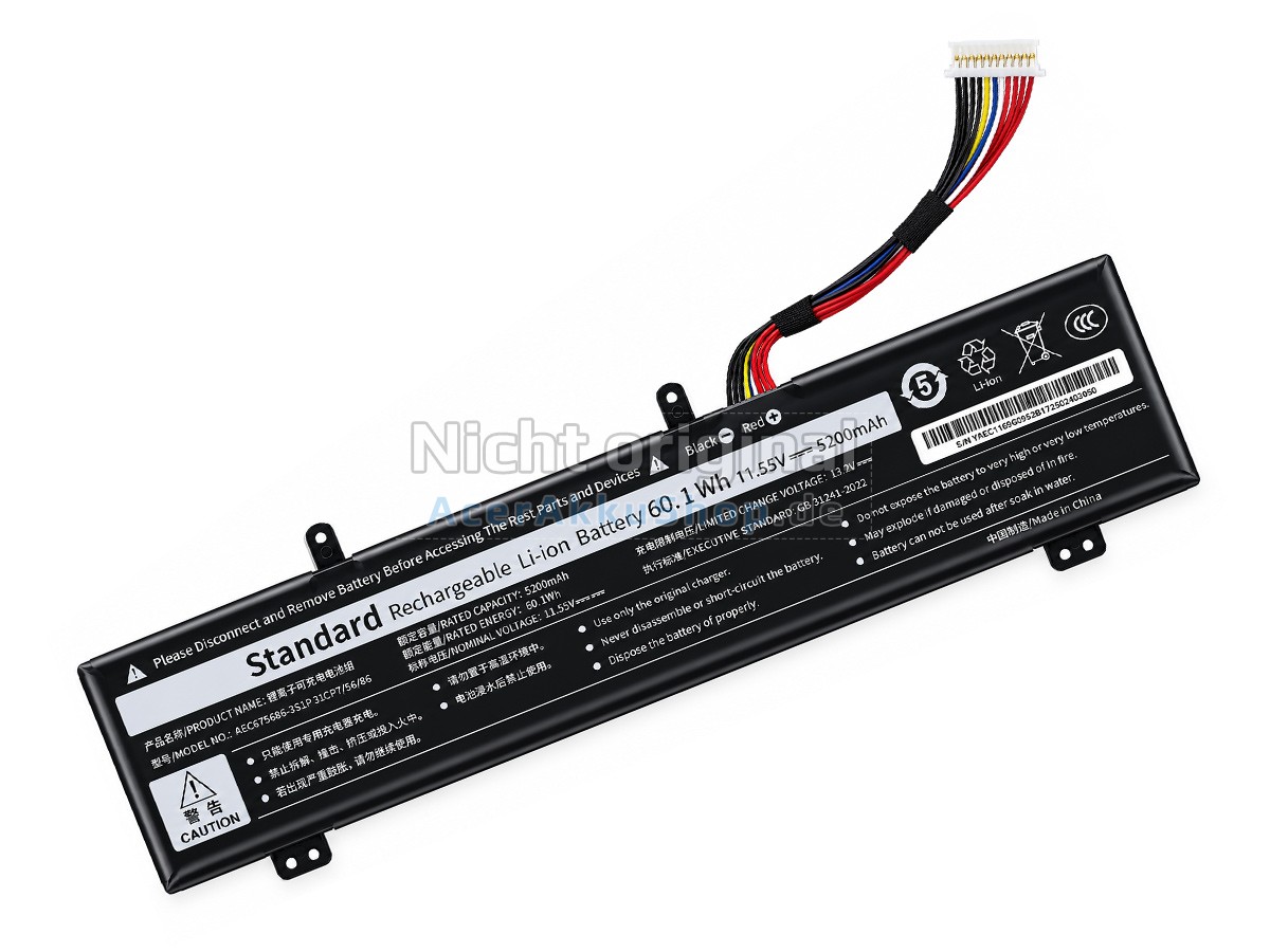 Langlebig Akku für Acer AEC675686-3S1P