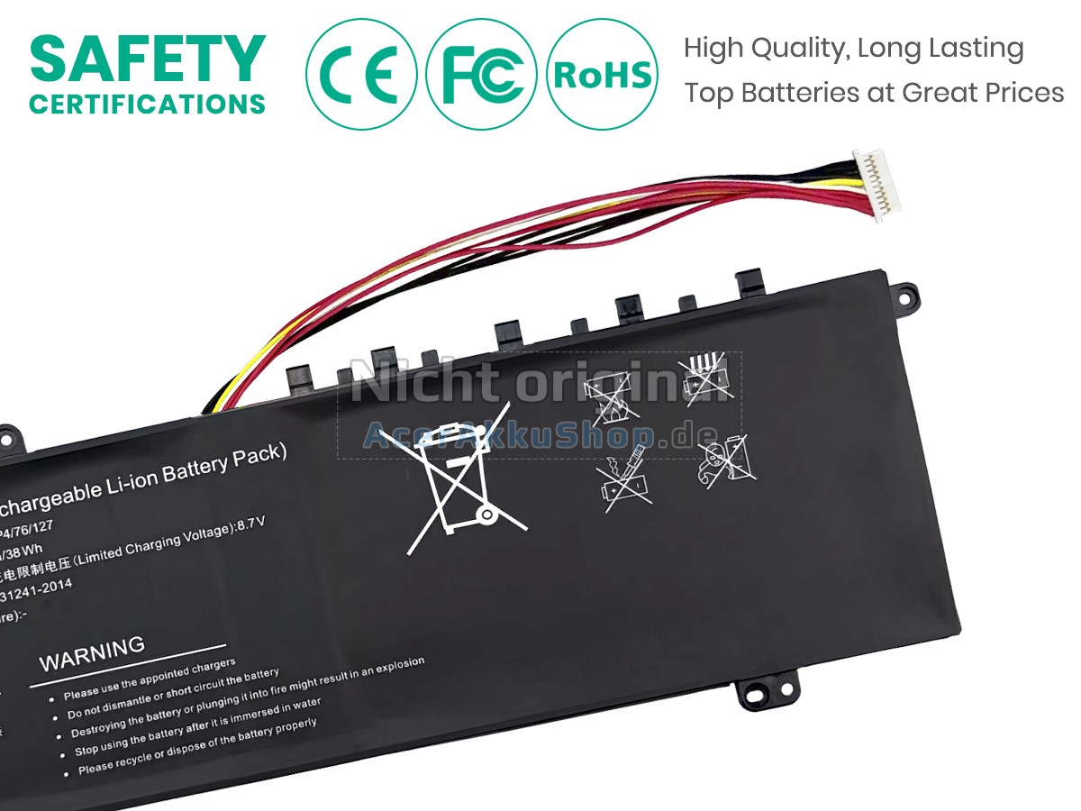 Langlebig Akku für Gateway U3576127PV-2S1P