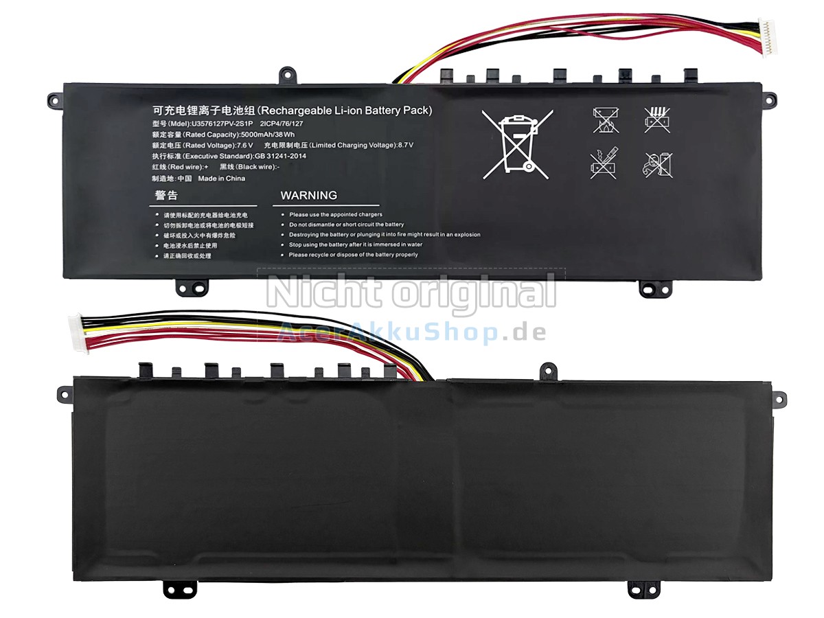 Langlebig Akku für Gateway U3576127PV-2S1P
