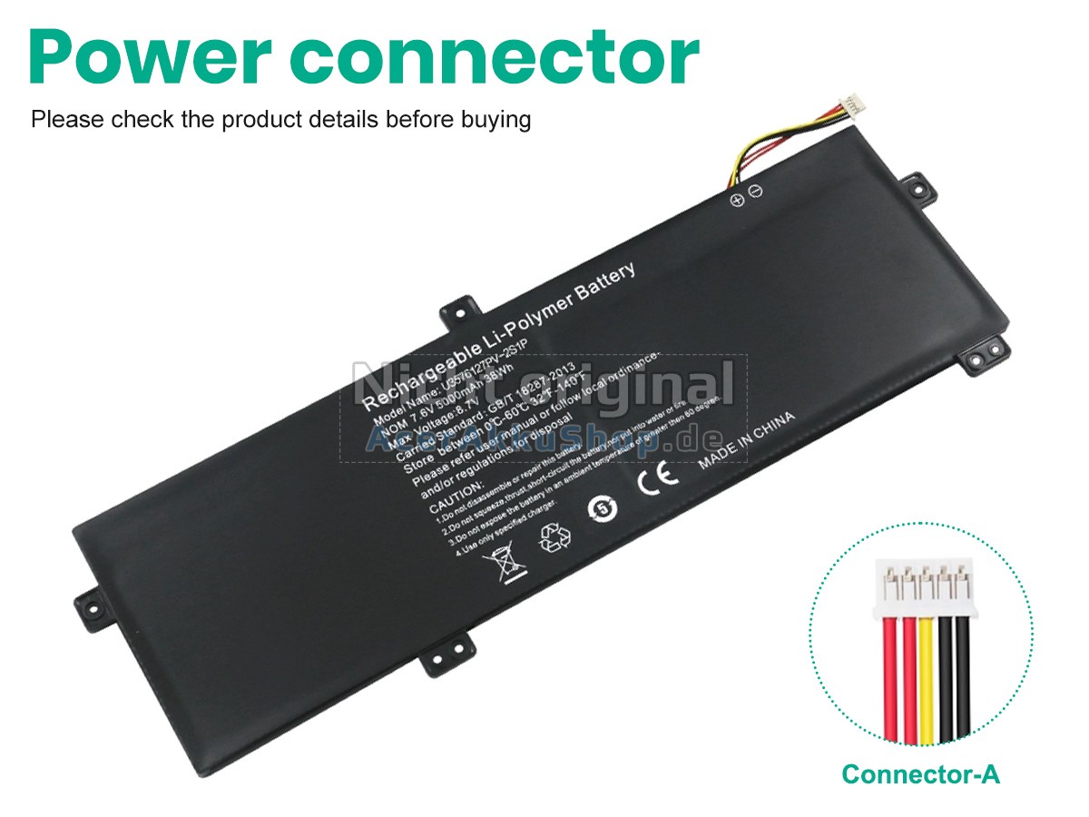 Langlebig Akku für Gateway U3576127PV-2S1P