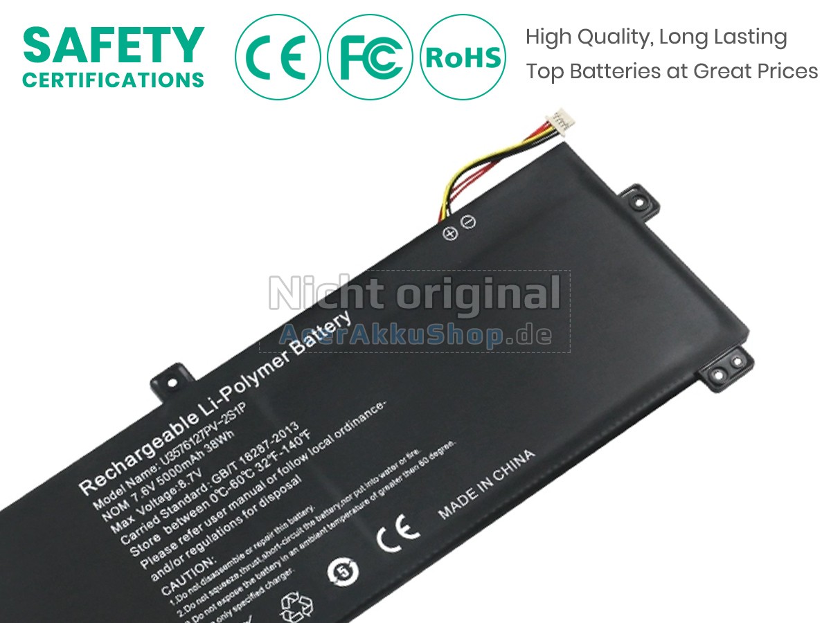 Langlebig Akku für Gateway U3576127PV-2S1P